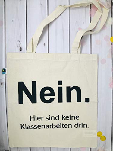 Beutel für den Lehrer/in - keine Klassenarbeiten Neu 2019 bessere Qualität Fairtrade Baumwolle