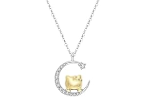 Tomicy Collana Ragazza Collana di luna per Ragazze Collana catena clavicola Regali per Donna Ragazze 41+9cm