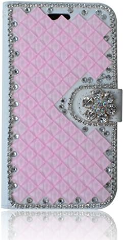 Glitter Case for OnePlus 3T, Glitter Case for OnePlus 3, Lifetrut [Flip Wallet Case] [Crystal Design] Luxury PU Leather Magnetic Glitter Wallet Case for OnePlus 3T/ OnePlus 3 [Pink Diamond]