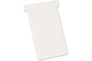 Nobo, Lot de 100 fiches T pour planning, Indice 2, Blanc, 2202002