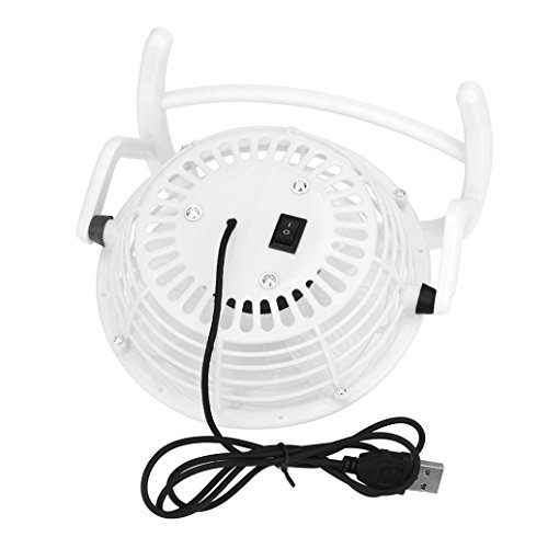 Ularma MIni Fan USB Ventilator Schreibtisch Kühler Super Silent Diameter 96mm (Weiß) - 4