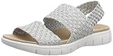 Flexible Laufsohle Rieker Damen V9070 Geschlossene Sandalen, Silber (Silber), 42 EU