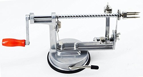 Timtina® Professionale mela taglierina affettatrice a spirale mela Peeler silber Hammerschlag