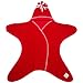 Tuppence and Crumble Star Baby Wrap Red Large