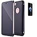 Produktbild Apple iPhone 7 Plus(2016) Smart Case Hülle mit Panzerglas,ISENPENK Ultra Slim Electroplate Überzug Spiegel TPU+PC(PU Leder Verbinden) Leder Case,Original Flip Bookstyle Wasserdicht Shockproof Anti Slip Protection Stoßfest Leder Tasche,Clear Durchsichtig Transparent Frontabdeckung Outdoor Stoßdämpfend Plating Mirror Schutzhülle Handyhülle für Apple iPhone 7 Plus(2016) 5.5Zoll-[schwarz]+Panzerglas/Schutzfoile/Scutzglas