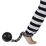 Ein tolles Accessoire für jede Halloween-Party oder Karnevalskostüm! Unsere Fuß-Fessel mit Kugel in schwerer Metalloptik! Versuchen Sie sich mal daraus zu befreien. Länge: ca. 60 cm.