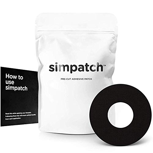 SIMPATCH Patch Adhésif pour Freestyle Libre - Lot de 30 - Disponible en 4 Couleurs, Noir