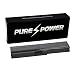 Produktbild PUREPOWER® PLUS Laptop Akku für Toshiba Satellite L670-1J8 mit den original Zellen von Samsung SDI (10.8V, 5200 mAh, schwarz, 6 Zellen)