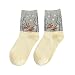 Produktbild HWTOP Accessoires Sockenwolle Sneaker Socken Damen 35-38 Socken Mann Ausgefallene Kuschelsocken Fischnetz Socken Schlafsocken Herren Sneaker Socken Bambus Herrensocken Grau Strickstrümpfe Kaufen