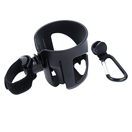 IntiPal Baby Stroller Buggy Pram Pushchair Drink Bottle Cup Holder with Carabiner Clip Hanger