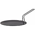Hawkins Futura Hard Anodised Roti Tava 26cm, 4.88mm Thick Induction Compatible (Black)