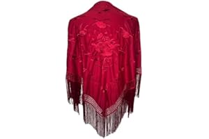 La Senorita | Manton de Manila de Flamenco | +30 Diseños y Colores | Talla M