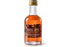 Kin Vodka Toffee Apple Vodka 20.3 Percent ABV - Smooth Blend of Vodka, Caramel & Apple, Enjoy Neat or in Cocktails, Created in the Lake District, 5cl x 12 Miniature Bottle
