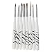 Comfortable 8PCS Zebra Nail Art Dotting Manicure Painting Drawing Polish Brush Pen Tools