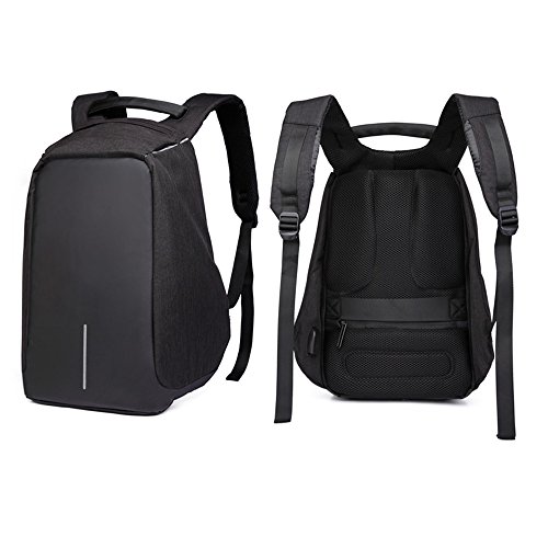 DOXUNGO Unisex USB Charging Port  44 11 26cm  Laptop Backpack College Backpack Briefcase Bag Backpack Business Bag  anti-theft   Schwarz 