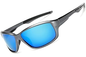 Long Keeper Gafas de Sol Polarizadas Deportes Hombre Mujer Gafas de Ciclismo Protección UV400 de Ojos para Conducción Deporte Golf Correr Pesca