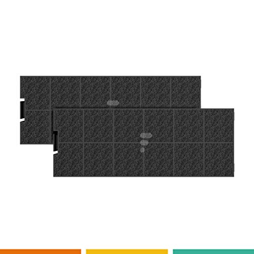 Fac FC40 - Set di 2 filtri a carbone attivo per cappa aspirante Candy ACM26 Airlux CR240 Tecnowind ACK62260 Whirlpool C00268402 Beko ACK62260 Samsung EBD Rosieres acka0002