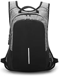 Zaino Anti-furto per Notebook Resistente agli Affari con Porta di Ricarica USB Color : Blue Borsa per Computer Scolastica Resistente allAcqua Klerokoh Zaino per Laptop da Viaggio