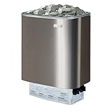 Narvi NM Electric Sauna Heater (4.5kW, Ground/Brushed Stainless Steel)