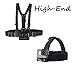 Produktbild O RLY Kopfband Head Strap + Chesty Brustgurt Halterung Harness body für GOPRO Hero 4 5 6 Cam SJCAM/Apeman/campark/Akaso Action Kamera Zubehör