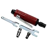 * Consumo de aire: 4 cfm. Tubayia - Lijadora recta de aire comprimido (metal, con accesorios)