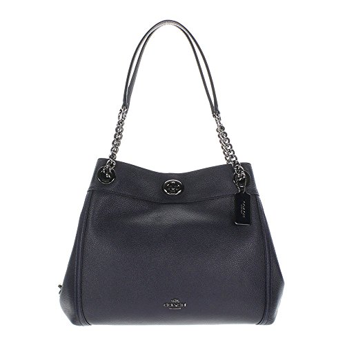 Preisvergleich Produktbild Coach Turnlock Edie Beuteltasche navy 33cm