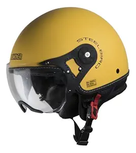 Steelbird Hi-Gn SBH-10 Bunker Matt Moon Yellow with Plain Visor,600 mm (Large)