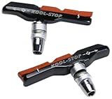 Kool-Stop Brake Shoes, Linear Pull Holder & Dual Compound, Black, 14209019