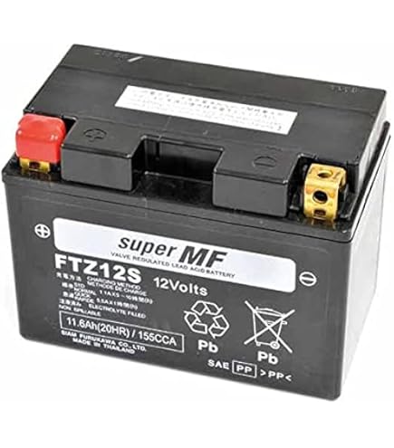 Batteria Gel Precaricata MTZ12S YTZ12S Per T-MAX 530 560 - Pronta All'Uso Per Moto Malossi