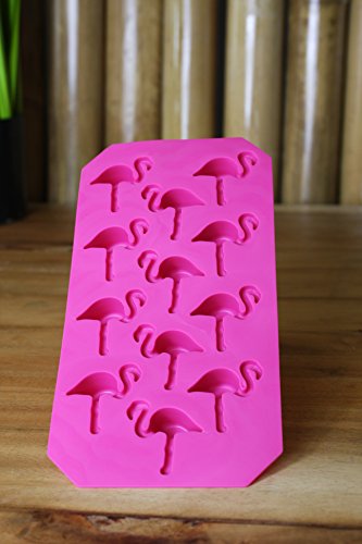 2x Flamingo Eiswürfelform – Eiswürfelbereiter Eiswürfelschale Party - 2