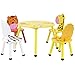Produktbild Bentley Kids - Kinder Sitzgruppe - Tisch & 4 Stühle - Safari-Design - Holz - Für Kinderzimmer