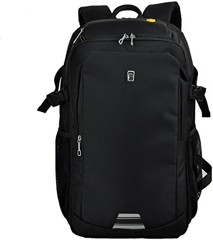 Made of oxford Business Laptop Backpack Waterproof Travel Daypack School Bookbag, Durable Camping or Hiking Backpack (19inch, black)