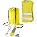 Produktbild Kindersicherheitsset - Warnweste Kinder - reflektierendes Armband - Aufkleber & Anhänger & Rucksack - für Kinder zwischen 2 bis 8 Jahren