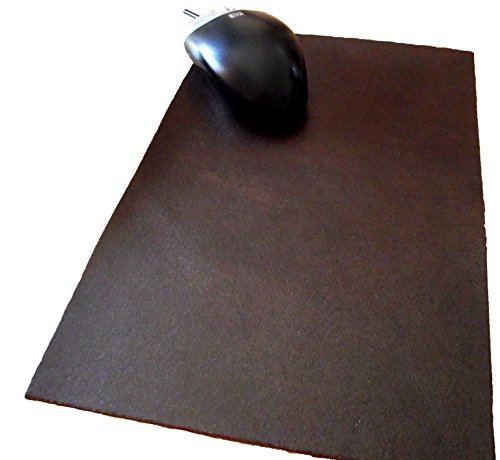 Echt Leder Mousepad - Handunterlage in leichter Vintage Optik - optimales Ledersortiment - fügt sich dezent und wertig in Ihre Arbeitsumgebung