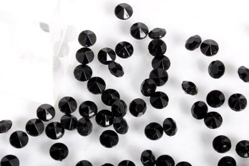 Black Acrylic 10000 pcs 4.5mm wedding table scatter diamonds crystals confetti