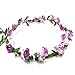 Bride Boutique Wedding Bridesmaid Boho Floral Flower Festival Forehead Headband Hair Garland (Lilac Rose)