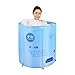 Produktbild TIDLT Badewanne Liftable Folding Badewanne Nylon Tuch Material Baby Schwimmbad Erwachsenen Bad Barrel Blau Rosa (Farbe : Blau)
