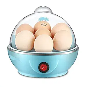 BAKER'S CUTLERY Egg Boiler Electric Automatic Off 7 Egg Poacher for Steaming, Cooking, Boiling and Frying, Multicolour