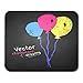 Produktbild Whecom Mauspad Gaming Blue Birthday Black Party Chalk Drawing of Balloons on School Chalkboard Yellow Board Colorful Gaming Mauspad for Notebooks,Desktop Computers Mouse Mats, Office Supplies