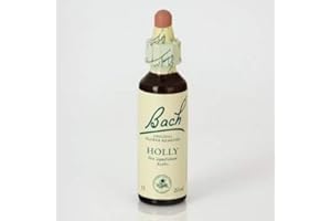 Bach - Flor de Bach Holly, Complemento Alimenticio, con Extracto de Flores de Acebo, Uva de Alc 27% Vol, Ayuda a Gestionar las Emociones Cuando Se Quiere Ser Más Indulgente - 20 ml