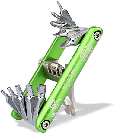 MoonLi 11 in 1 Bicycle Multitool - Reliable, Compact &amp; Lightweight Bike Tool Kits for Road &amp; Mountain Bikes Repair Tool with Chain Splitters Tire Pry Bars Rods