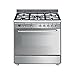 Produktbild Smeg SCD90GVX9 Gas Stand Herd Edelstahl Gasherd Gaskochfeld Standherd Gas EEK A