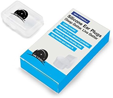 Silicone Ear Plugs For Sleeping -Noise Cancelling - Reusable - Moldable - A Lifesaver For Light Sleepers - Blocks Out Snoring Partners Allowing You The Best Sleep Possible