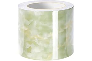 VisitRyl Wallpaper Border Peel and Stick for Bathroom Wall Border Sticker Home Ceiling Decorative Border Green Jade 10cm X 500cm