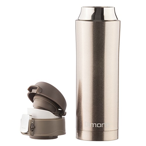Dimono Thermosbecher aus Edelstahl Isobecher Thermostasse Thermobecher Isolierbecher Reisebecher Kaffeebecher – 500ml Bronze-Metallic - 4