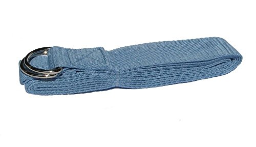 Yoga-Gurt, Yoga Gürtel von HPY active mit Metall-Verschluss (D-Ring) für effektives Yoga Training, 244×3,8cm - 3