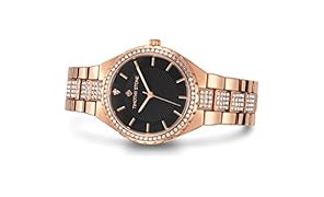 Timothy Stone COLLECTION GALA - Orologio da polso donna, colore Oro rosa/Nero