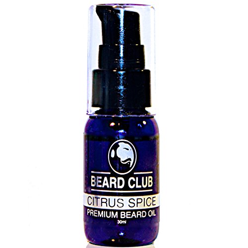 Premium Scented Beard Oil Citrus Spice - Beard Club | 30ml | The Best 100% Natural & Organic Beard Softener & Beard Conditioning Oil for Men | Beard Care & Growth | Excellent Skin Moisturiser & Balm