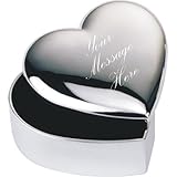 Heart Shape Trinket Box Personalised free up to 40 characters.