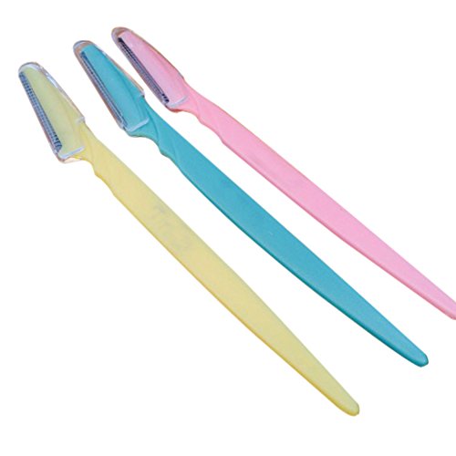 ROMANTIC BEAR Makeup Facial Tool Eyebrow Lip Razor Trimmer Blade Shaver Knife 3pcs